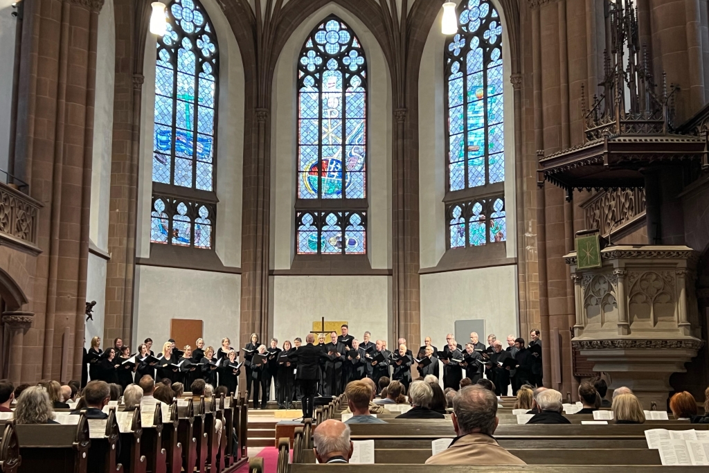 Chorkonzert Kurt-Thomas-Kammerchores in der Dreikönigskirche Frankfurt am Main  im Oktober 2023